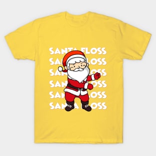 Santa Floss - Santa Claus Funny - Santa Floss Dancing for Kids T-Shirt